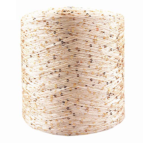 Lanas Para Tejer A Mano Bola De Hilo Mercerizado De Seda De Verano Rollo De Lentejuelas Especial Manta De Lana Tejida A Mano Para Tejer 700M 100G-5