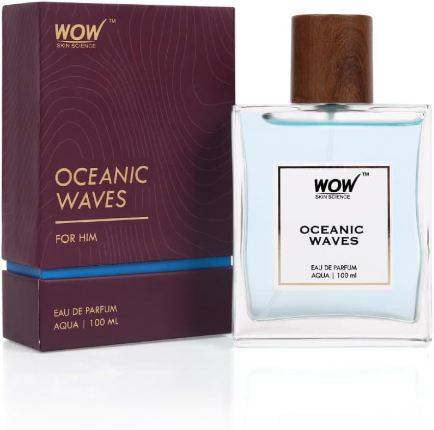 WOW Skin Science Oceanic Waves | Aqua Eau De Parfum | Long Lasting Luxury Perfume For Him | 100ml