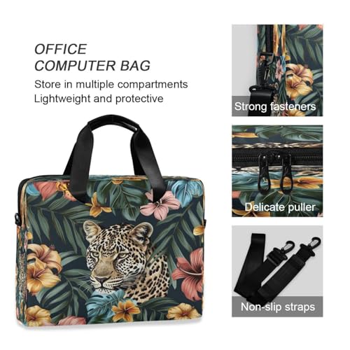Bolsa para portátil con estampado de leopardo y guepardo miniatura 5