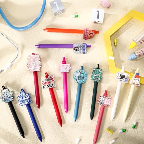 12 Pcs Funny Nurse Pens Bulk First Day of School Gifts Cute Nursing Appreciation Pens for Doctor Student Medical Assistant Teachers Supplies - Image 5