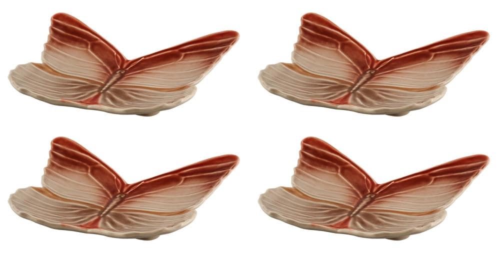 Bordallo Pinheiro Cloudy Butterflies By Cláudia Schiffer Bread & Butter Plate Set/4, small