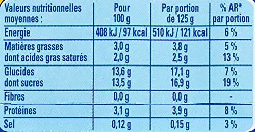 Yaourt Au Lait Entier Vanille La Laitiere Les 8 Pots De - vue 3