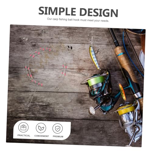 Abaodam Durable Wire Fishing Leaders con Anzuelos miniatura 3