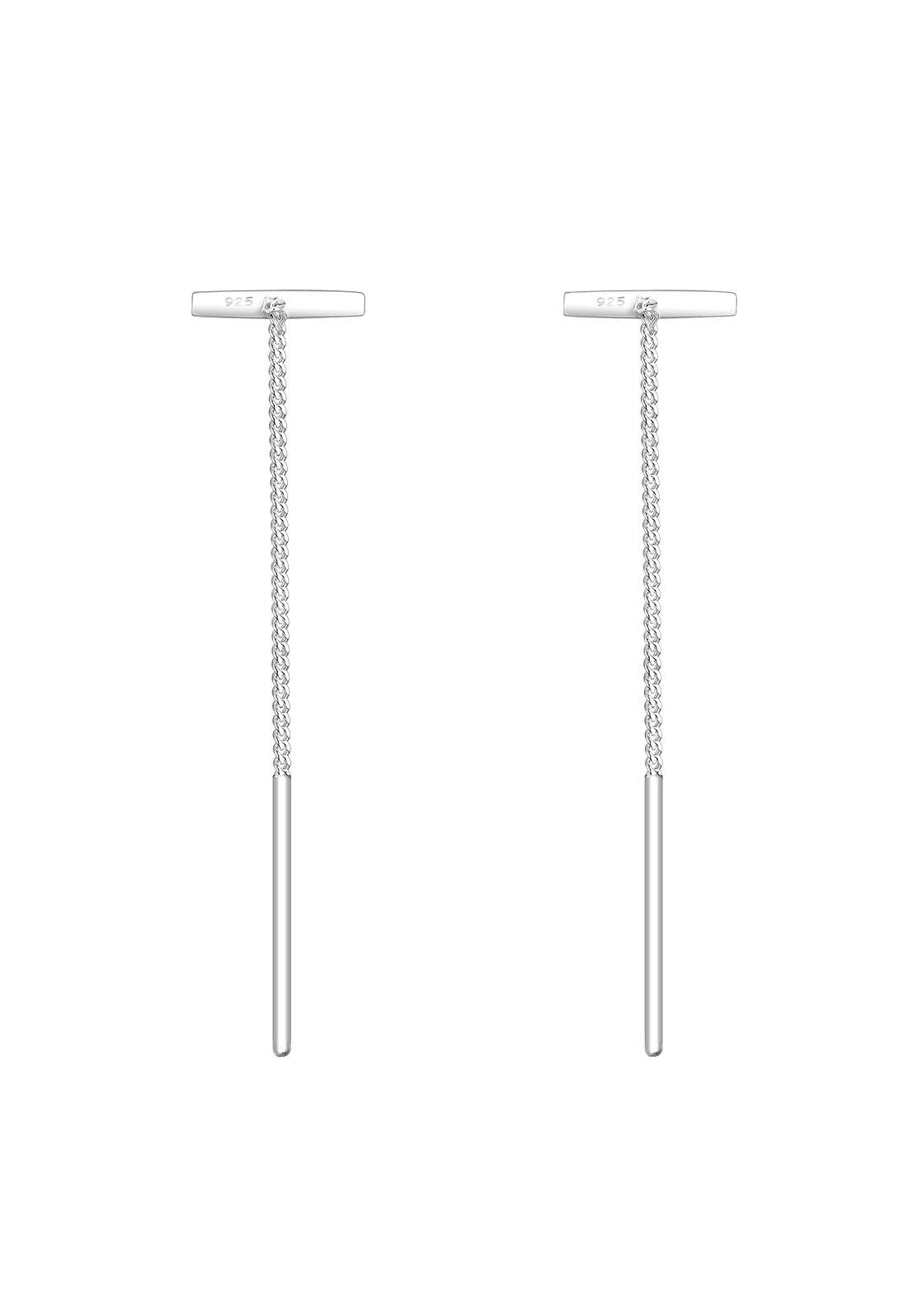 Elli Earrings Women Pull-Through Trend in 925 Sterling Silver