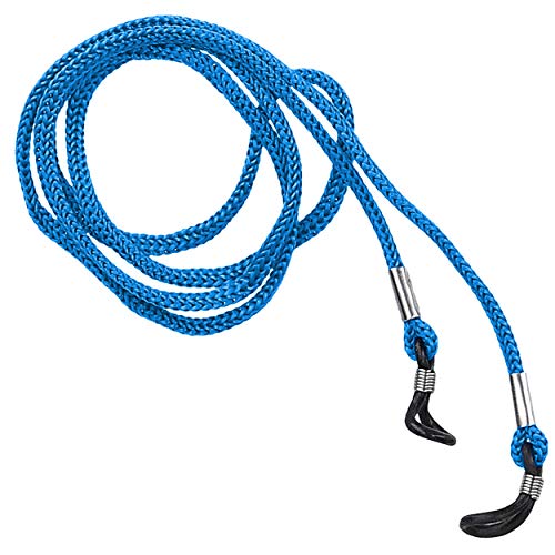 mumbi Brillenband Brillenkordel Hochwertiges Nylon Brillen Band für Lesebrillen und Sonnenbrillen graublau, einheitsgröße Cover