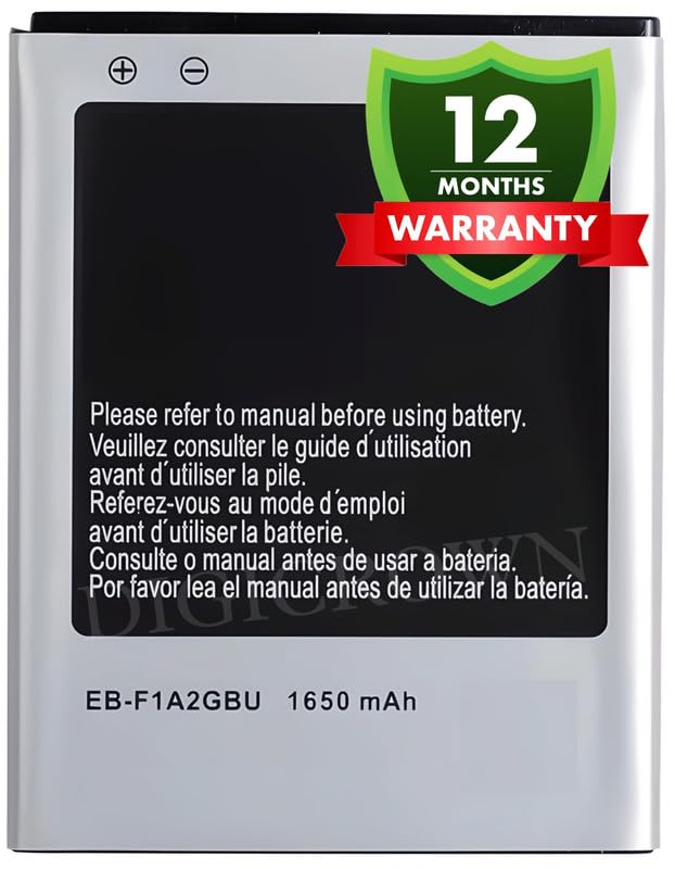 Image of Original EB-F1A2GBU Battery Compatible for Samsung Galaxy S2 - (1650mAh) - 1 Year Warranty DC00