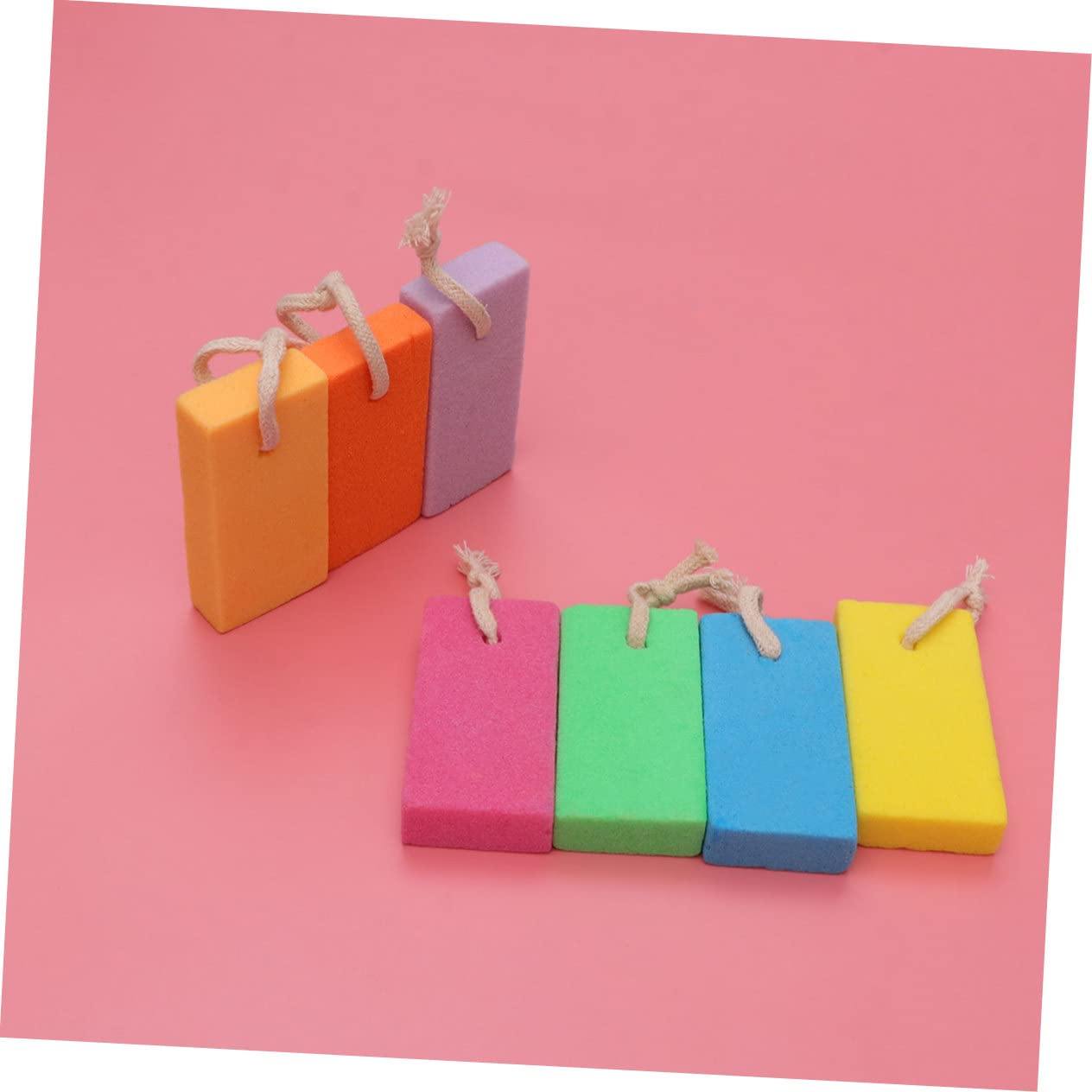 minkissy Sets Dead Skin Remover Pumice Stone Exfoliating Tool for Foot Grinding Surface Pedicure Pumice Rubbing Stone Mixed Pcs