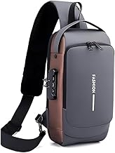 CAVALO - Be Unique Waterproof Polyester Slim Unisex Crossbody Sling Bag Chest Backpack Men's Shoulder Bag, Leisure Travel Handbag, Hard Shell Anti-Theft Chest Bag (21 x 9 x 32 Cm)