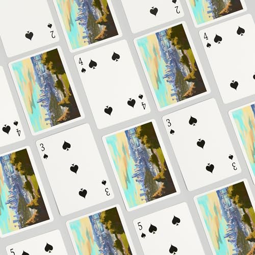 Baraja de Póker con paisaje de Seattle, 52 cartas miniatura 4