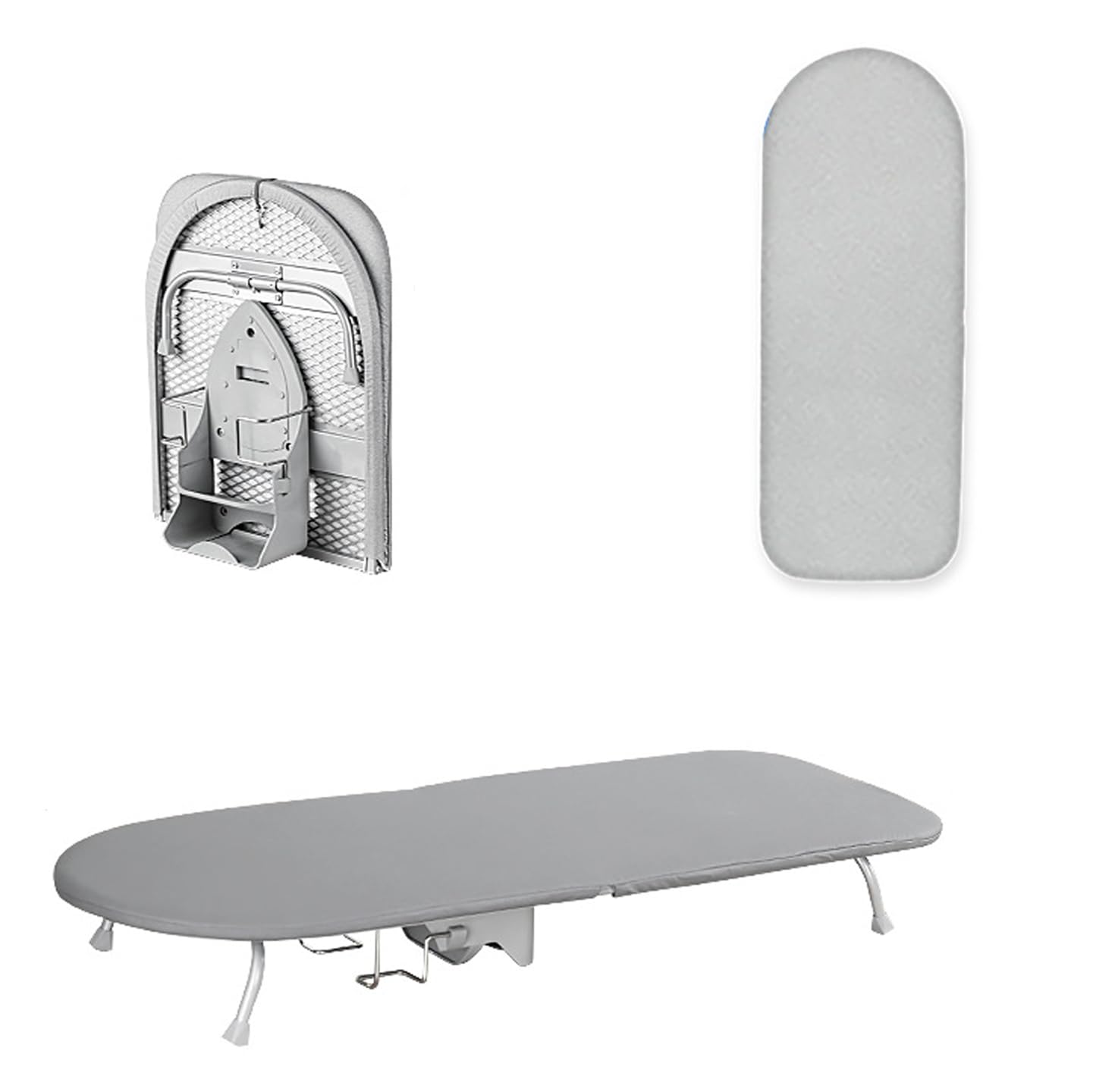 Pobbycrafm Tabletop Ironing Boards Small Ironing Boards Foldable Iron Board Whit Heat Resistant Cover Compact Table Ironing Board D