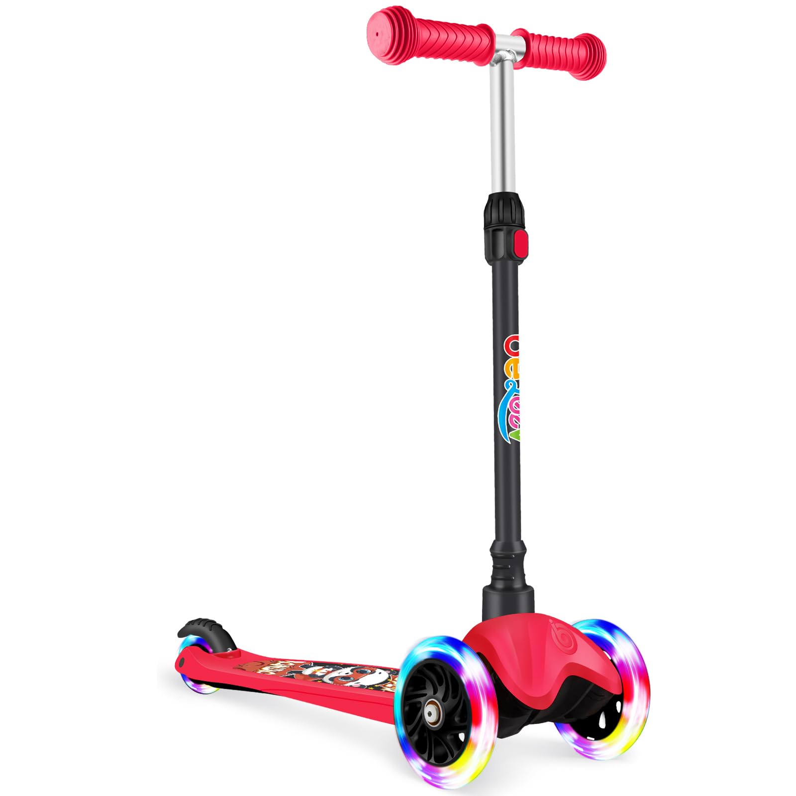 Photo 1 of BELEEV A1 Scooter for Kids Ages 2-6, 3 Wheel Scooter Black Red