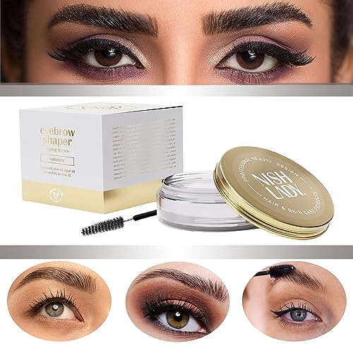 NISHLADY Brow Lift Lamination Gel Kit with Brush, Clear Tint, MEGA SIZE - 50 ml, Colorless, 50 ml (Pack of 1) - Image 2