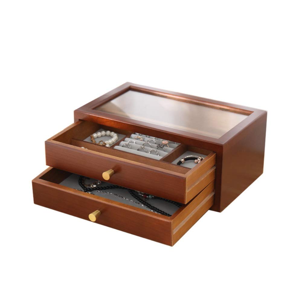 Boîtier de montre anti-poussière en bois pour protéger bijoux et montres