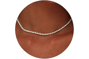 Tennis Necklace 14K Gold Plated Rhinestone Butterfly Choker Necklaces for women Dainty...