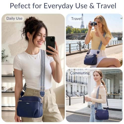 Image of Crossbody Bag for Women Vegan Leather Handbag Purse Anti Theft RFID