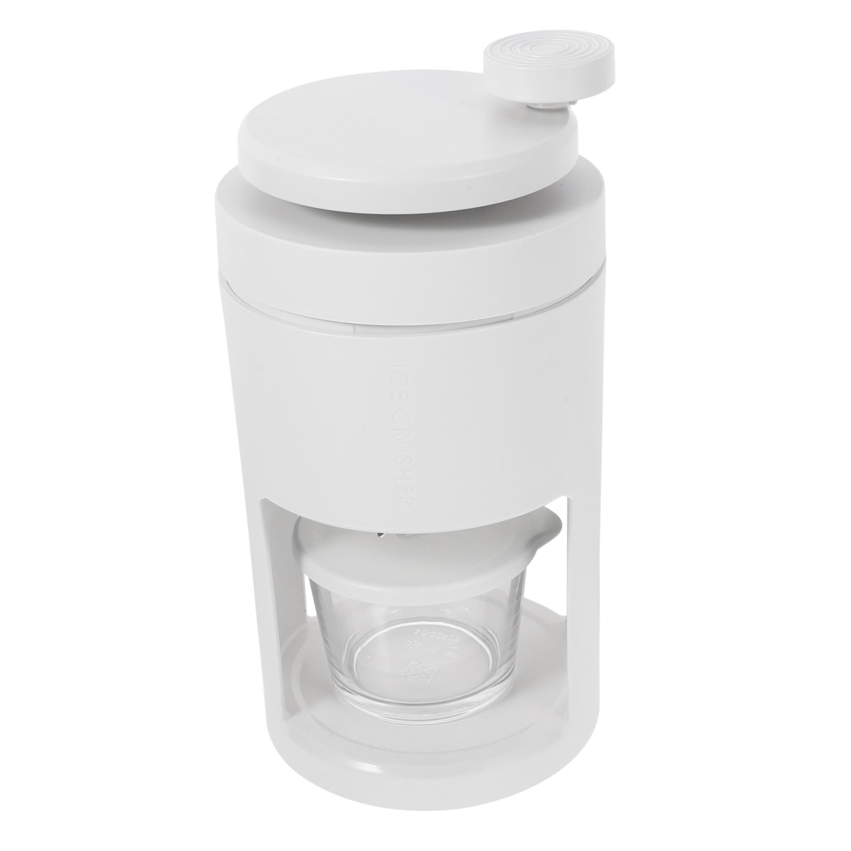 FUNOMOCYA Manual Ice Shaver Machine Hand Crank Ice Crushing for Smoothies Portable Maker 2-in-1 Ice Shaver Cup