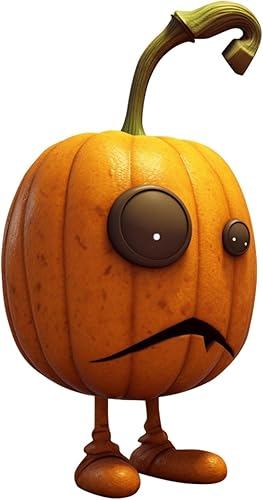 IAMAGOODLADY Decoraciones espeluznantes para fiesta de Halloween, estatua de calabaza, accesorios de diseño de calabaza de Halloween, jardín de