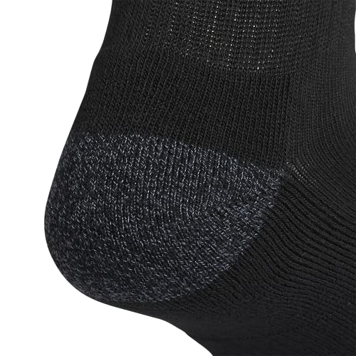 Adidas Men's 3-Stripe Crew Socks (3-Pair), Black/White/Onix Grey, Large #TOP5