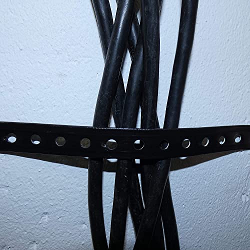 ULITH Montagelochband, Lochband 19mm x 10m, kunststoffummantelt, schwarz