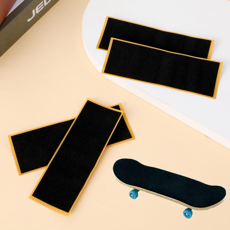Paquete de 12 cintas de agarre de espuma para diapasón de repuesto, cinta de agarre para patineta, parte trasera adhesiva con herramienta de diapasón, destornillador y destornillador de tuerca 6