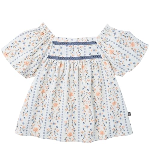 Image of Modern Moments by Gerber Baby Girls' 2-piece Gauze Top & Short Set