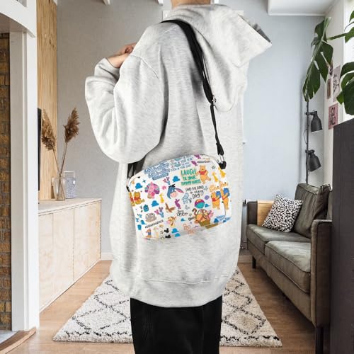 Image of POFULL Cartoon Bear Gift Cartoon Animals Lover Crossbody Bag (Cartoon Bear HCross)