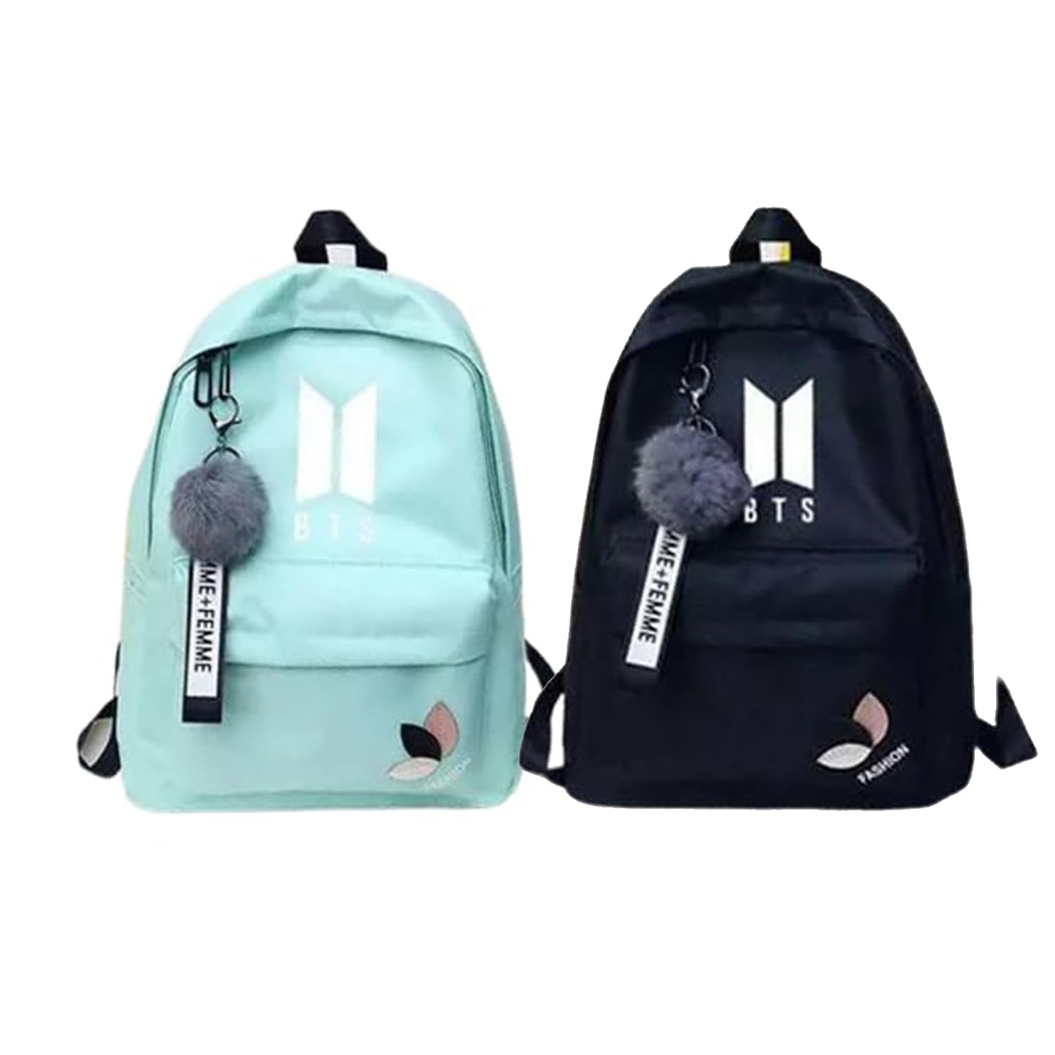 KAUSBABI Fashion Backpacks for Women | Tuition bag Daypack Travel Picnic Outdoor Work Gym Lightweight Shoulder Bag Backpack for Womens & Girls (Pack of 2) Green,Black (B0DC6B2HBN) Amazon Price History, Amazon Price Tracker