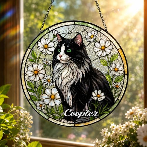 Pet Memorial Suncatcher Window Hanging, Sympathy Day for Dog & Cat Lovers