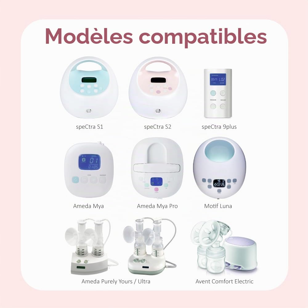 Maymom tuyau de remplacement, compatible avec pompes Spectra S1, S2 et 9 Plus, longueur supérieure de 9 pouces