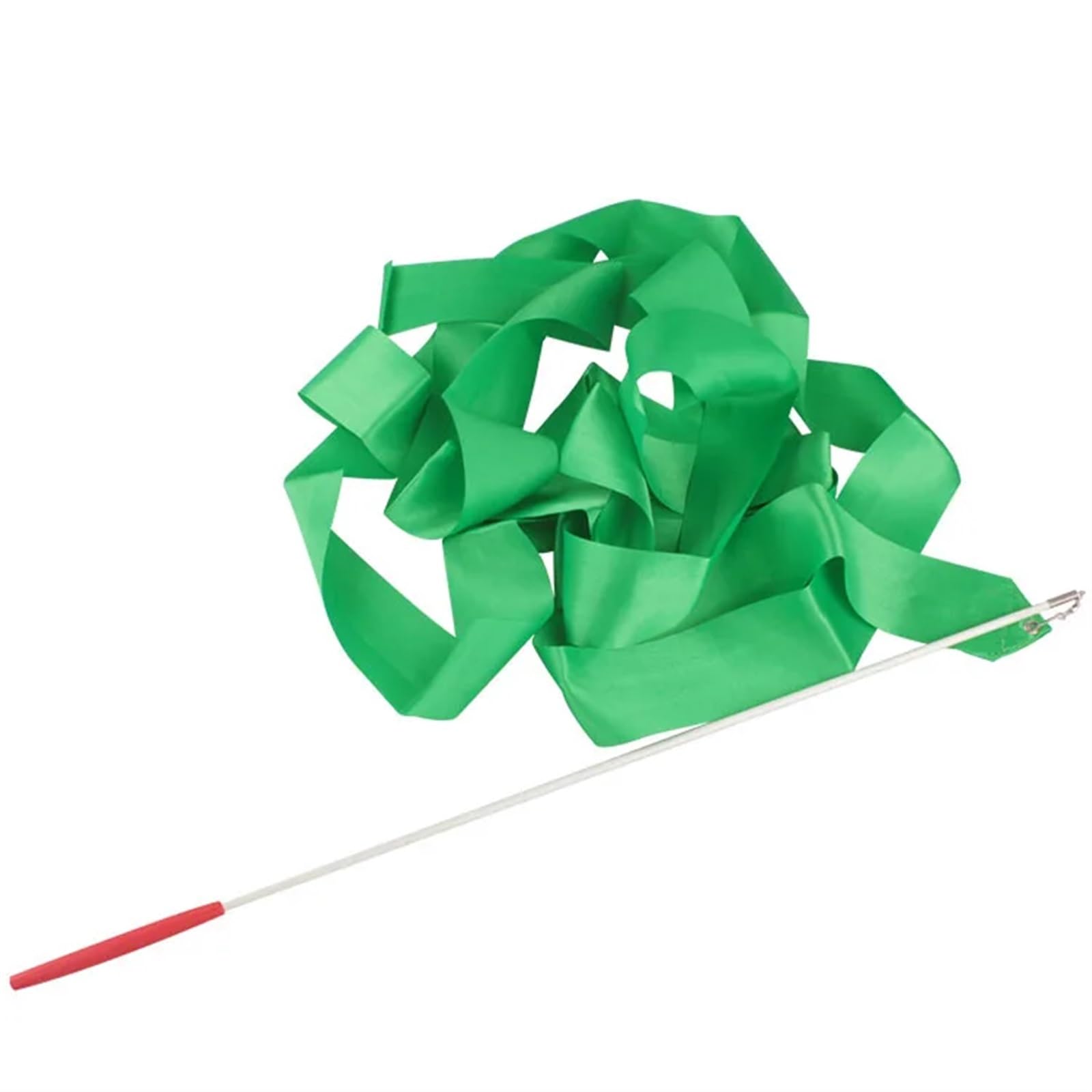Wstążka do tańca， Kolorowa taśma gimnastyczna 4M Art Ballet Streamer Wirująca taśma gimnastyczna Do treningu na siłowni w łyżwiarstwie figurowym(Red)