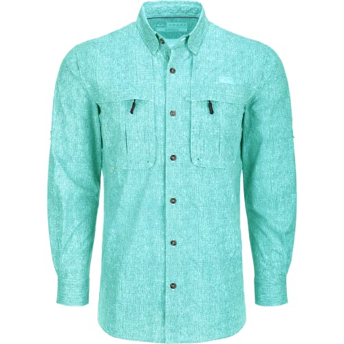 Drake WaterfowlHunter Creek Window Pane Plaid Shirt S/S