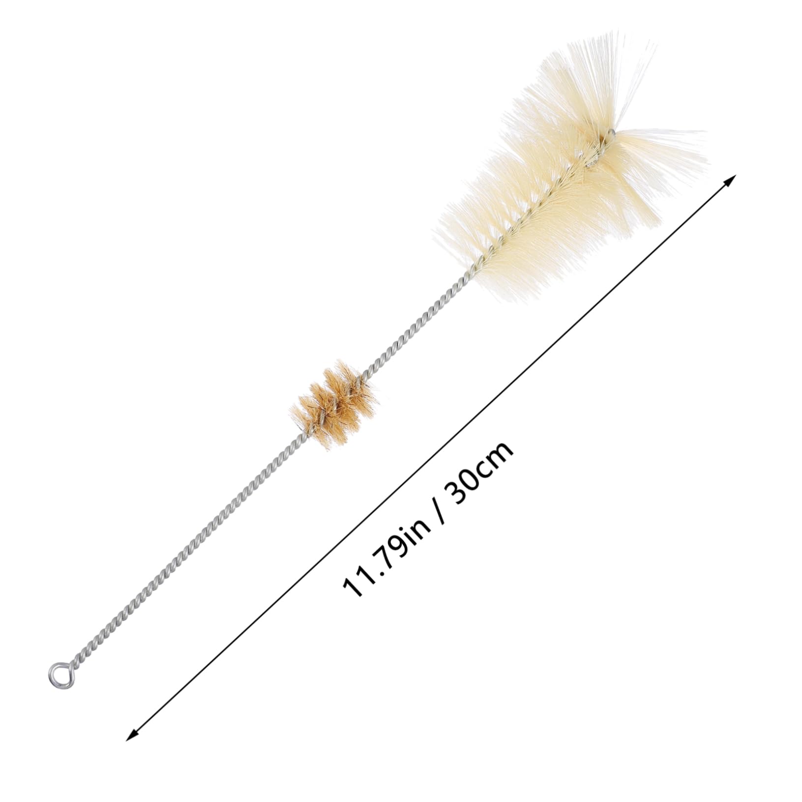 Gogogmee 4pcs Bottle Brush Bristles Tube Brush Cup Scrubber Water Bottle Scrubbing Brush Pipe Cleaner Brush Tube Cleaner Cup Brush Straws Laboratory Beaker Brush Beige Pig Hair