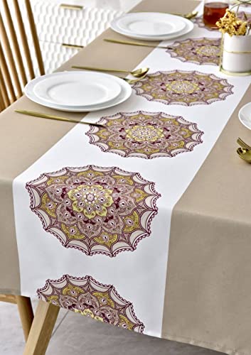 Nappe de table à manger anti-tache rectangulaire pour repas sans stress