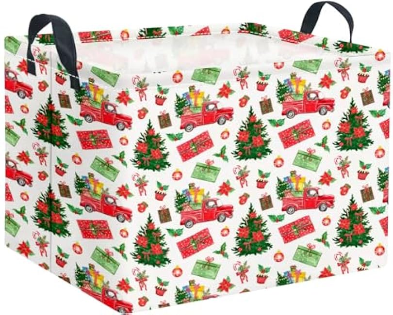 Rectangular Halloween Basket Storage Basket Waterproof Storage Bin for Bedroom Collapsible Bin Books Box Room Decor(Pink Ghost)