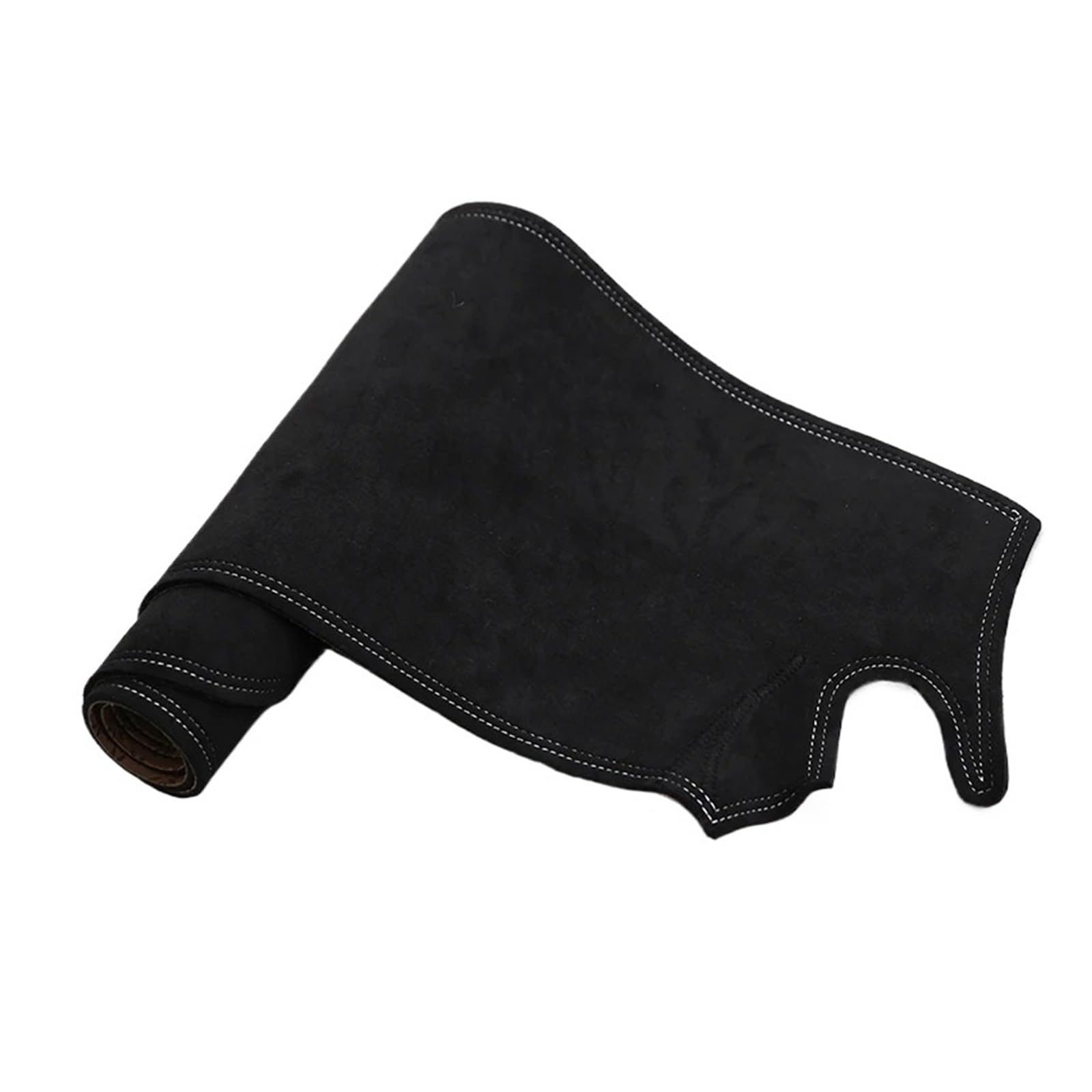 Antirutschmatten Für Lincoln Für Nautilus 2021 2022 2023 Wildleder Leder Anti-Rutsch Anti-UV Dashmat Dash Matte Abdeckung Dashboard Pad Teppich Auto Zubehör Dashboard rutschfeste Mat(Black White LHD)