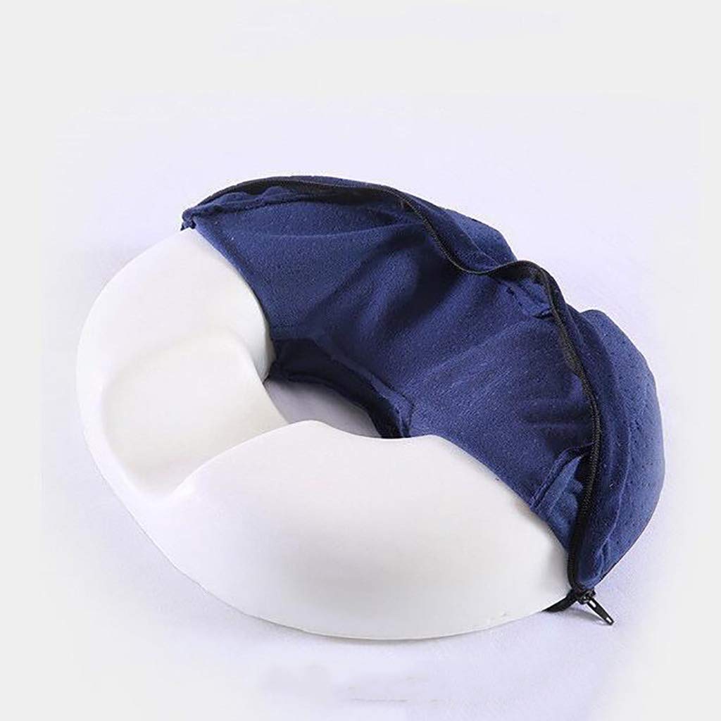 Generisch Cuscino antidecubito in memory foam per sedia a rotelle, traspirante, antiscivolo, comodo cuscino C L43 x 34 x 7 cm