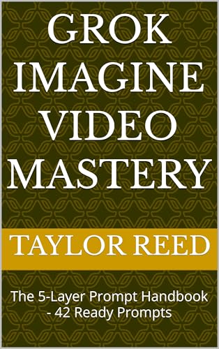 GROK IMAGINE VIDEO MASTERY: The 5-Layer Prompt Handbook - 42 Read...