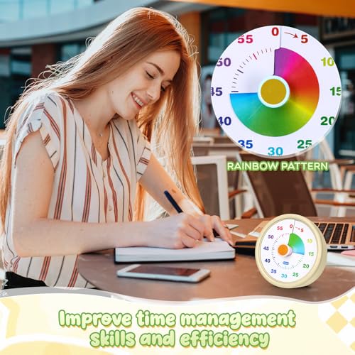Amazingspark Visual Timer 60 Minute, Classic, Blue,Pink,Yellow,Green, 4 Pcs - Image 3