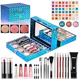 Hot Sugar Makeup Kit for Preteen Girls 10-12, Birthday Christmas Makeup Gift Set for Teens 16-18, All in One Beginner Makeup Kit for Women Full Kit Includes Real Cosmetics and Makeup Tools (GREEN)