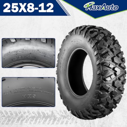 MaxAuto 25x8-12 All-Terrain Tires