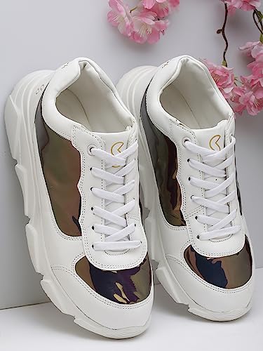 Image of SOLETHREADS Chrome|Lightweight Comfortable Casual Sneakers Shoes for Women