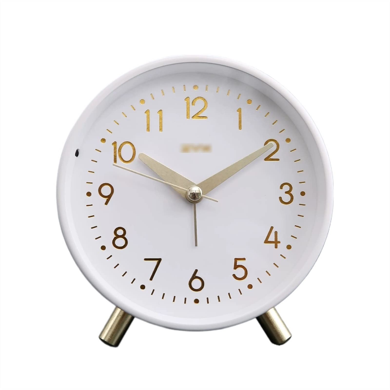 Reloj despertador de 4.5 pulgadas para personas que duermen pesadamente, reloj despertador silencioso sin tictac con retroiluminación que funciona con pilas, reloj despertador fuerte para dormitorio