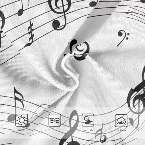 Black Musical Notes Toddler Underwear Girls, Underwear Girls, 2T–8 Years3