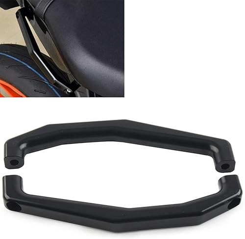 Miniatura 6 de Zhisheng - Reposabrazos trasero de motocicleta, mango de agarre de aleación de aluminio, mango de agarre para montar en motocicleta, reposabrazos