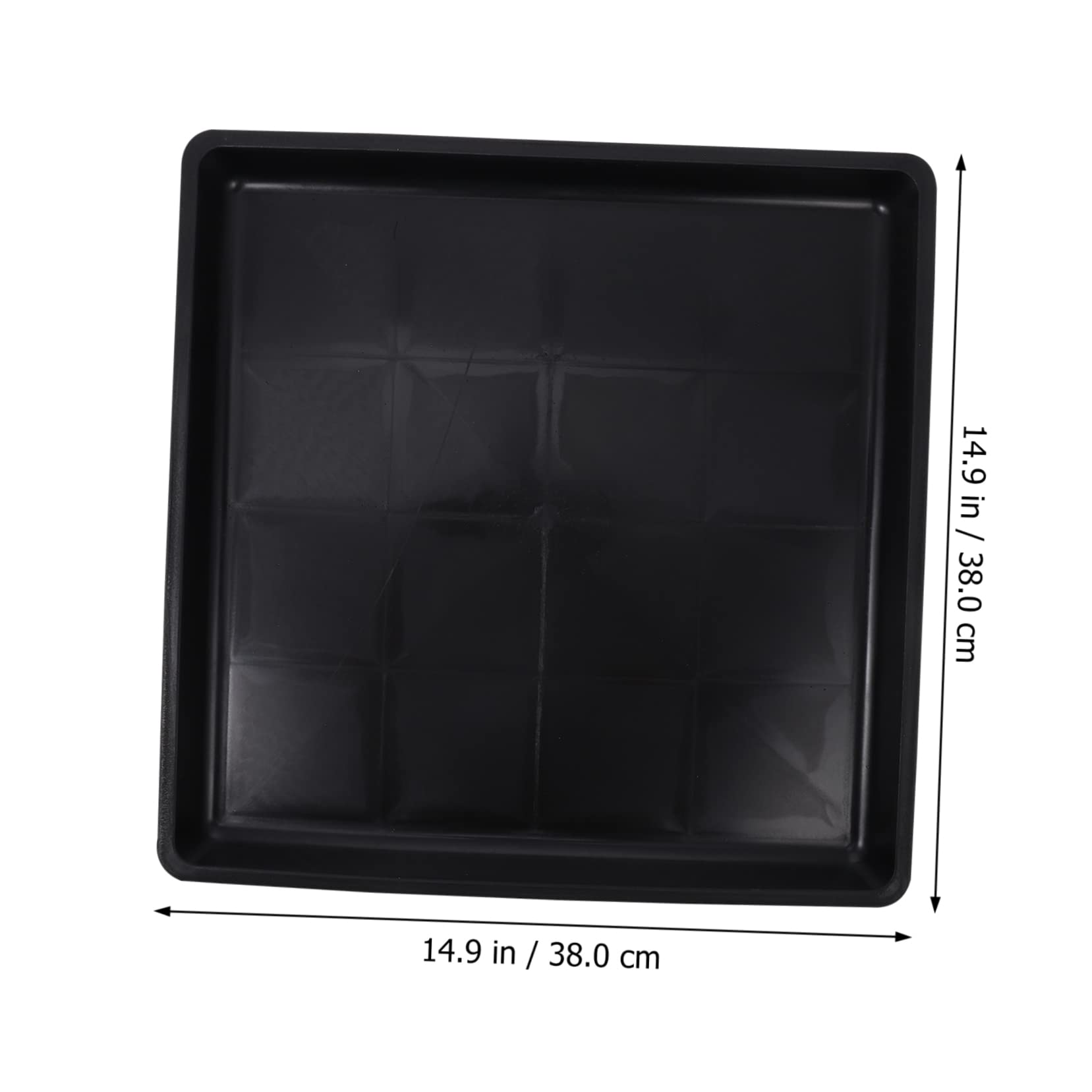 SUPVOX 2 Pezzi Vaschetta per Cassetta Igienica per Animali in Plastica Nero, Antiruggine, 38x38x2,5cm, Accessorio per Gabbie di Cani e Gatti in Casa