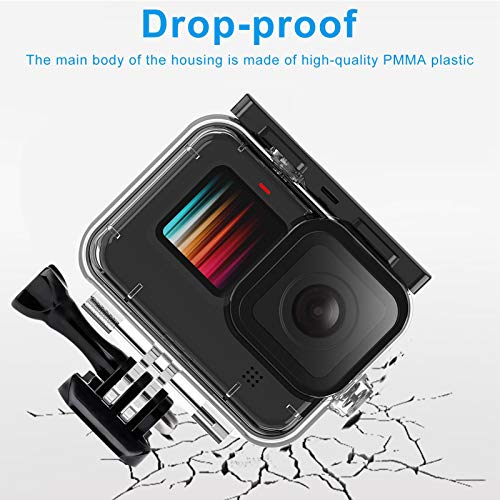 45M waterdichte hoes voor GoPro Hero 9 onderwater waterdichte beschermende behuizing Case voor GoPro 9 actiecamera met… - Afbeelding 7