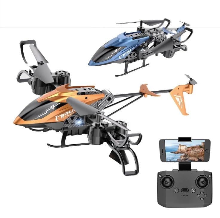Image of Ladally RC Helicopter 8 Channel Remote Control Aircraft Toy for Kids & Beginners Easy Fly, Rechargeable, Durable Gift Drone for Boys