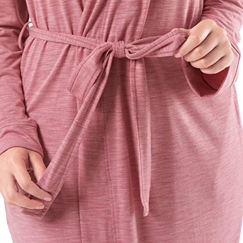 Fruit of the Loom Women's Breathable Robe, Antique Blush Heather, Large - image 3