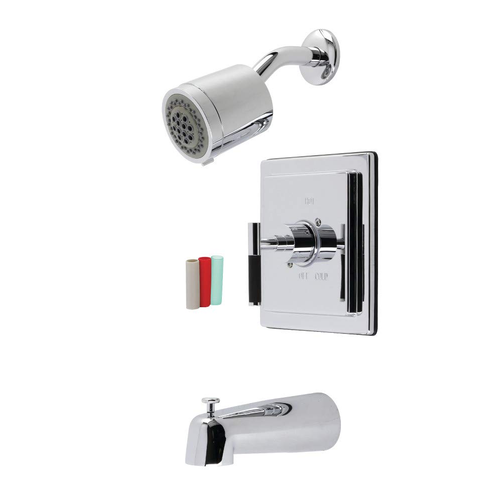 Robinet douche et baignoire haut de gamme Kaiser Kingston Brass KB4651CKL fini chrome brillant