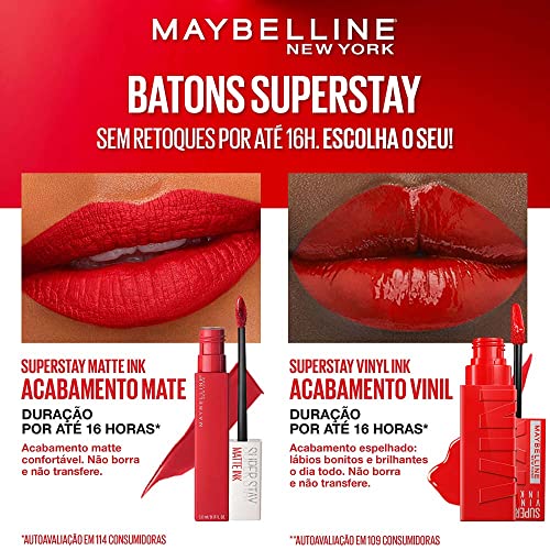 Image of Maybelline New York Super Stay Vinyl Ink Longwear No-Budge Liquid Lipcolor Makeup, Highly Pigmented Color and Instant Shine, Capricious, Raspberry Pink Lipstick, 0.14 fl oz, 1 Count